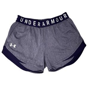 UNDER ARMOUR WOMEN'S S-PLAY UP TWIST SHORTS 3.0 ACTIVEWEAR GYM‎ ATTIRE PURPLE